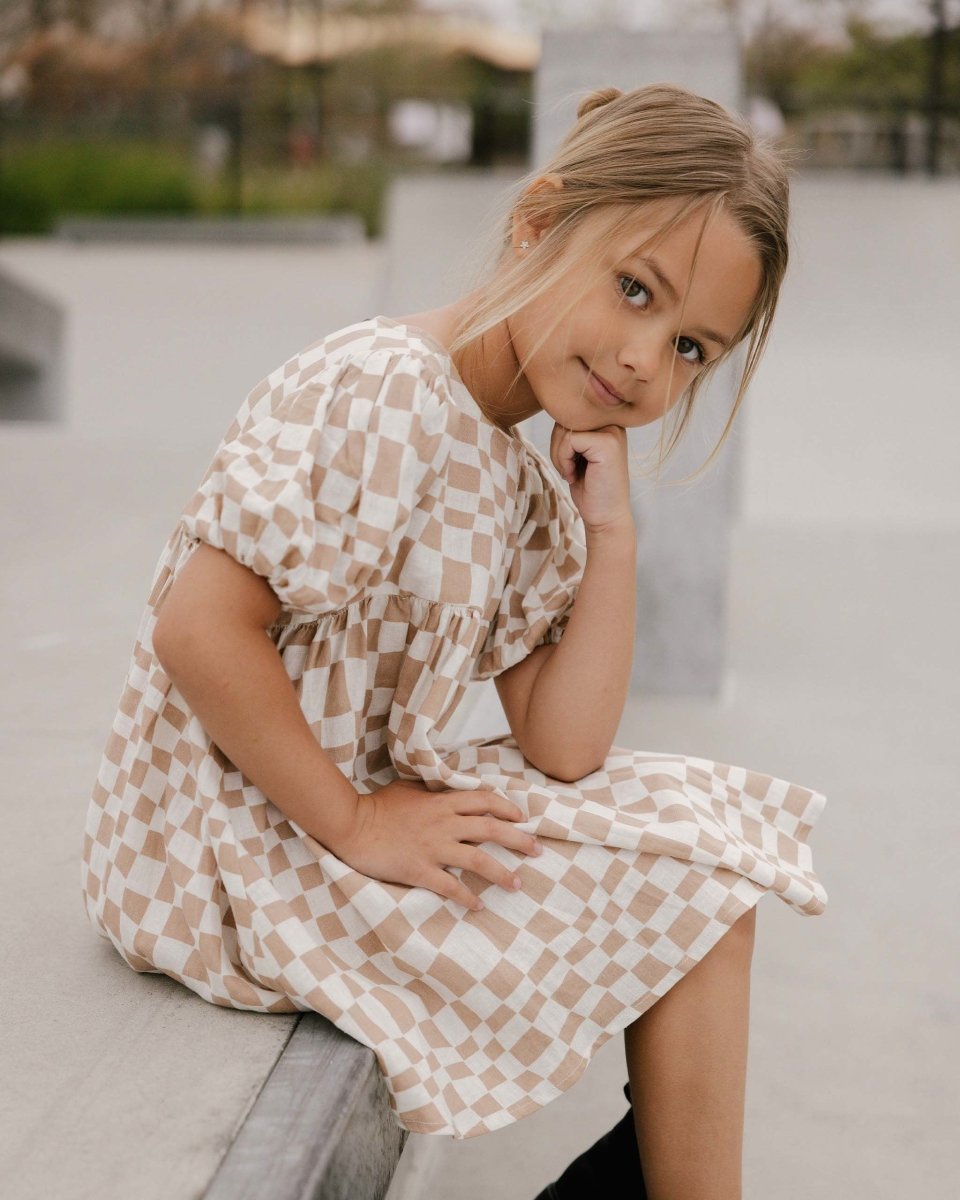 NAOMI CHECKERED DRESS - RYLEE + CRU