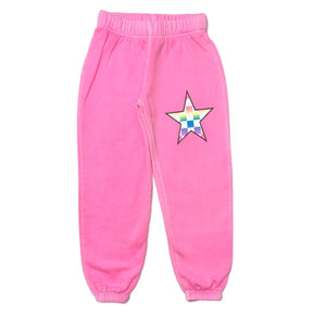 NEON CHECKERED STAR SWEATPANTS - FIREHOUSE