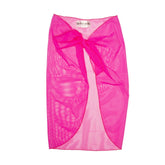 NEON SHEER SARONG WRAP COVER UP - COVER UPS