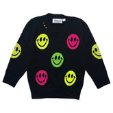 NEON SMILEY FACE SWEATER - ROCK CANDY