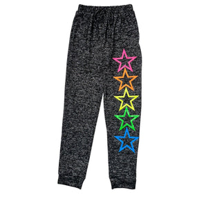 NEON STARS HACCHI SWEATPANTS - MALIBU SUGAR