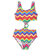 NEONELLA ZIGZAG ONE PIECE SWIMSUIT - NESSI BYRD