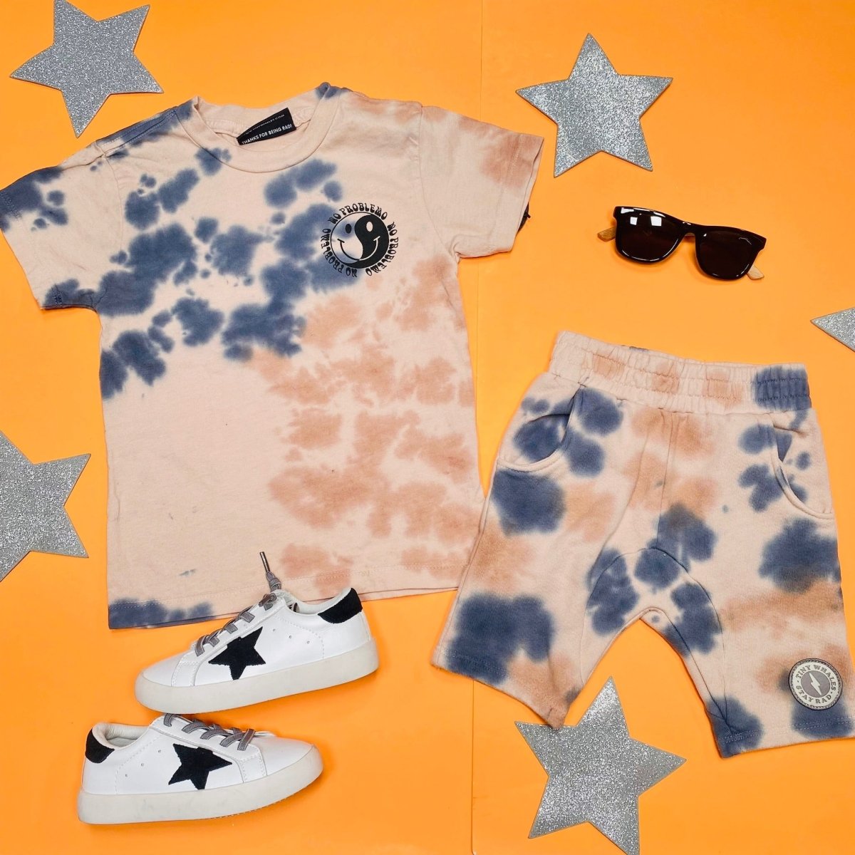 NO PROBLEMO TIE DYE TSHIRT - SHORT SLEEVE TOPS