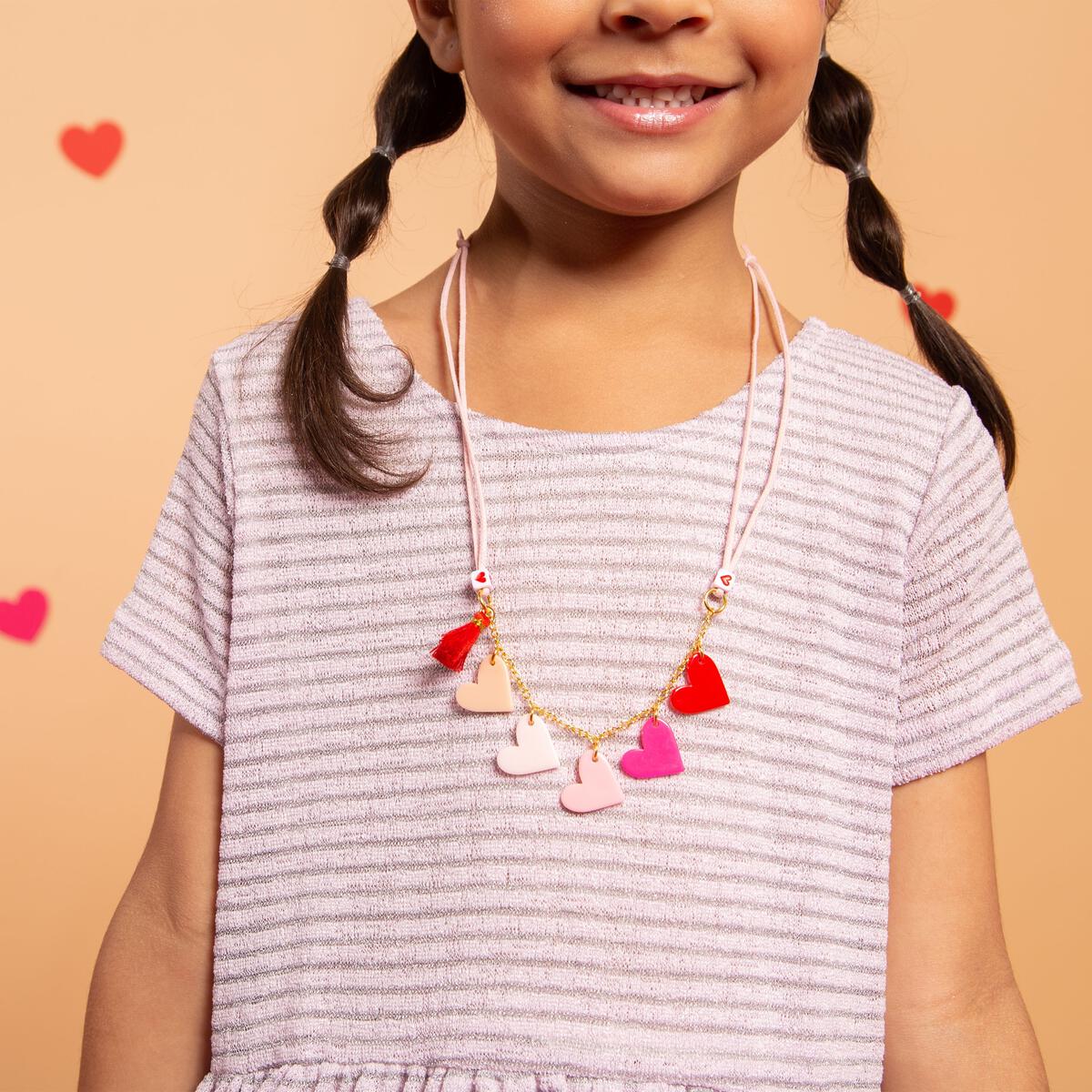 OMBRÉ HEARTS NECKLACE - NECKLACES