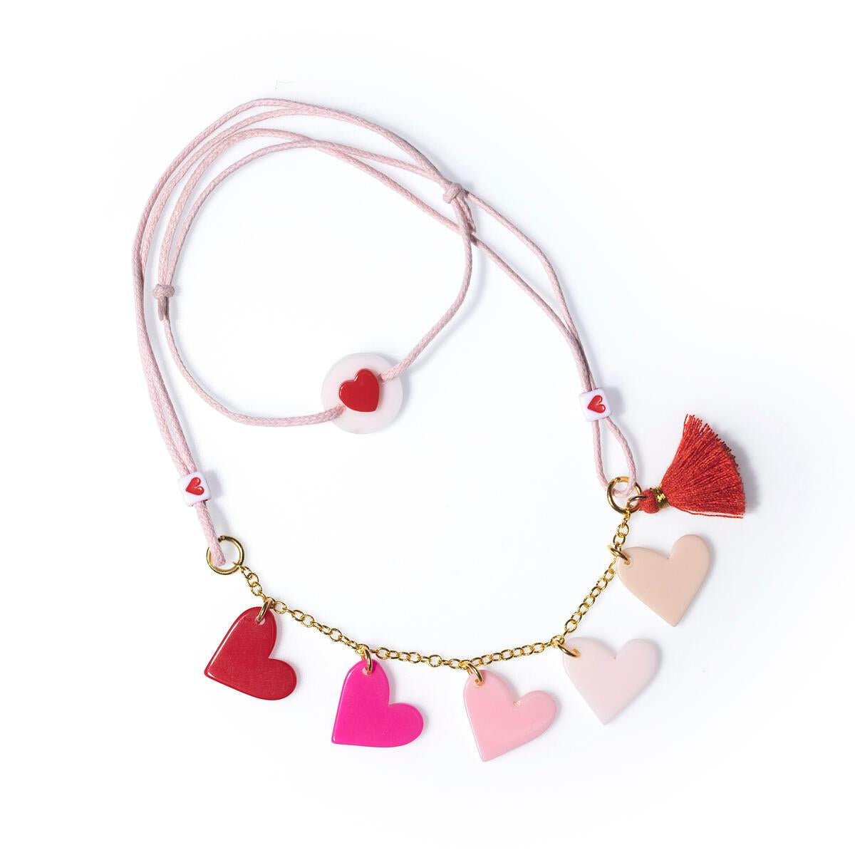 OMBRÉ HEARTS NECKLACE - NECKLACES