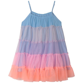 OMBRÉ TULLE TIERED DRESS - DRESSES