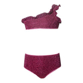 ONE SHOULDER TWO PIECE VOILA BIKINI - TWO PIECE BIKINI