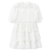 OTILLIE LACE APPLIQUE DRESS - DRESSES