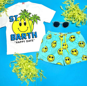 PALM SMILE SWIM TRUNKS - MC2 SAINT BARTH KIDS