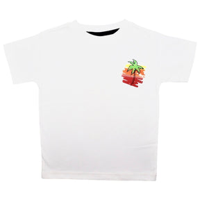 PALM TREES SURFBOARD TSHIRT - SHORT SLEEVE TOPS