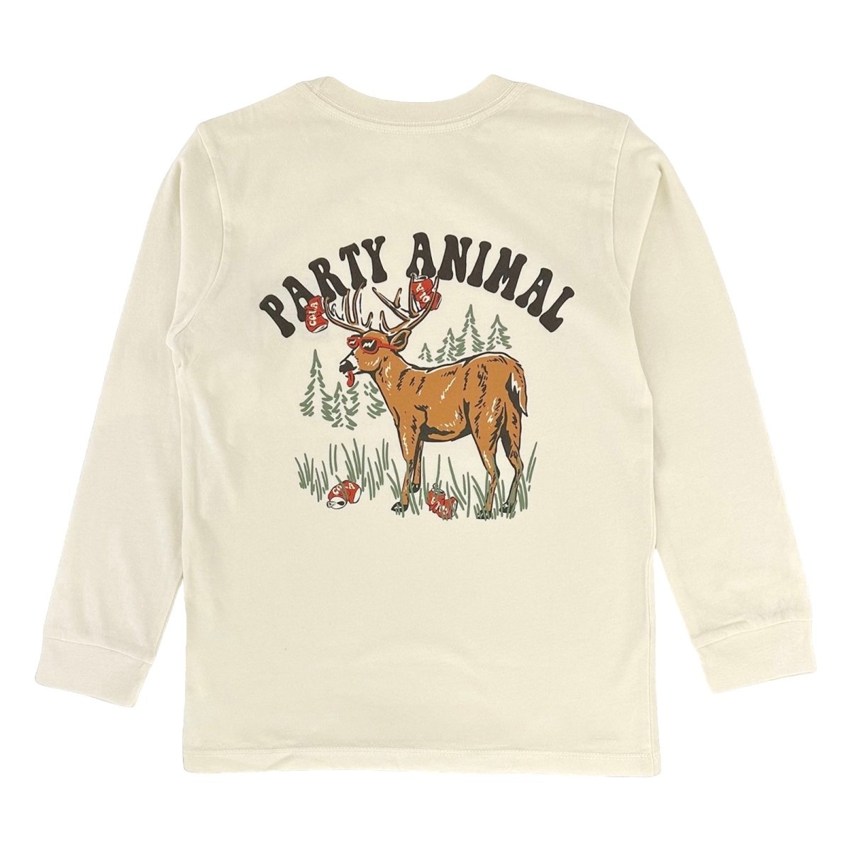 PARTY ANIMAL LONG SLEEVE TSHIRT - TINY WHALES