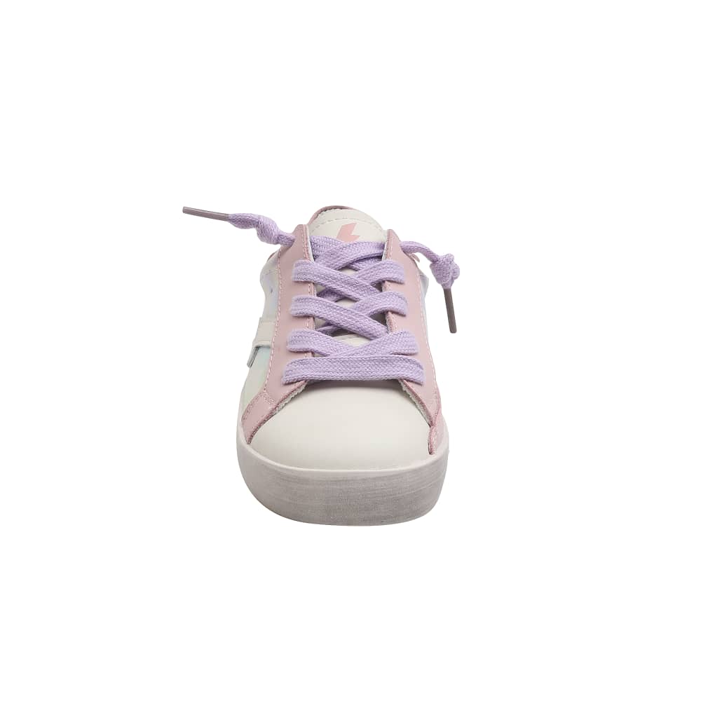 PASTEL CHECKERED LIGHTNING BOLT SNEAKERS - SNEAKERS