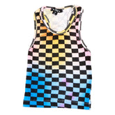 PASTEL CHECKERED TANK TOP - FLOWERS BY ZOE