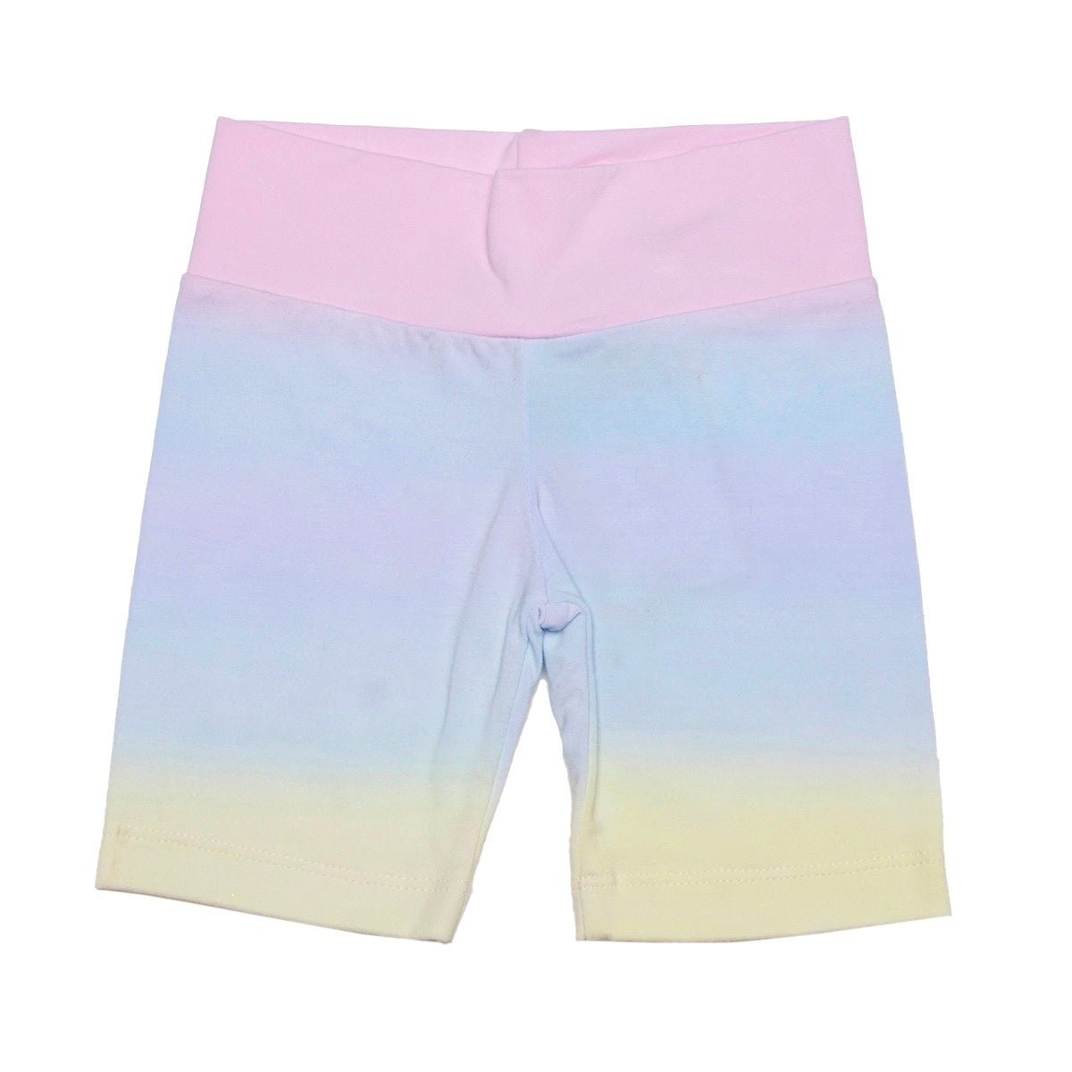 PASTEL OMBRÉ BIKER SHORTS - SHORTS