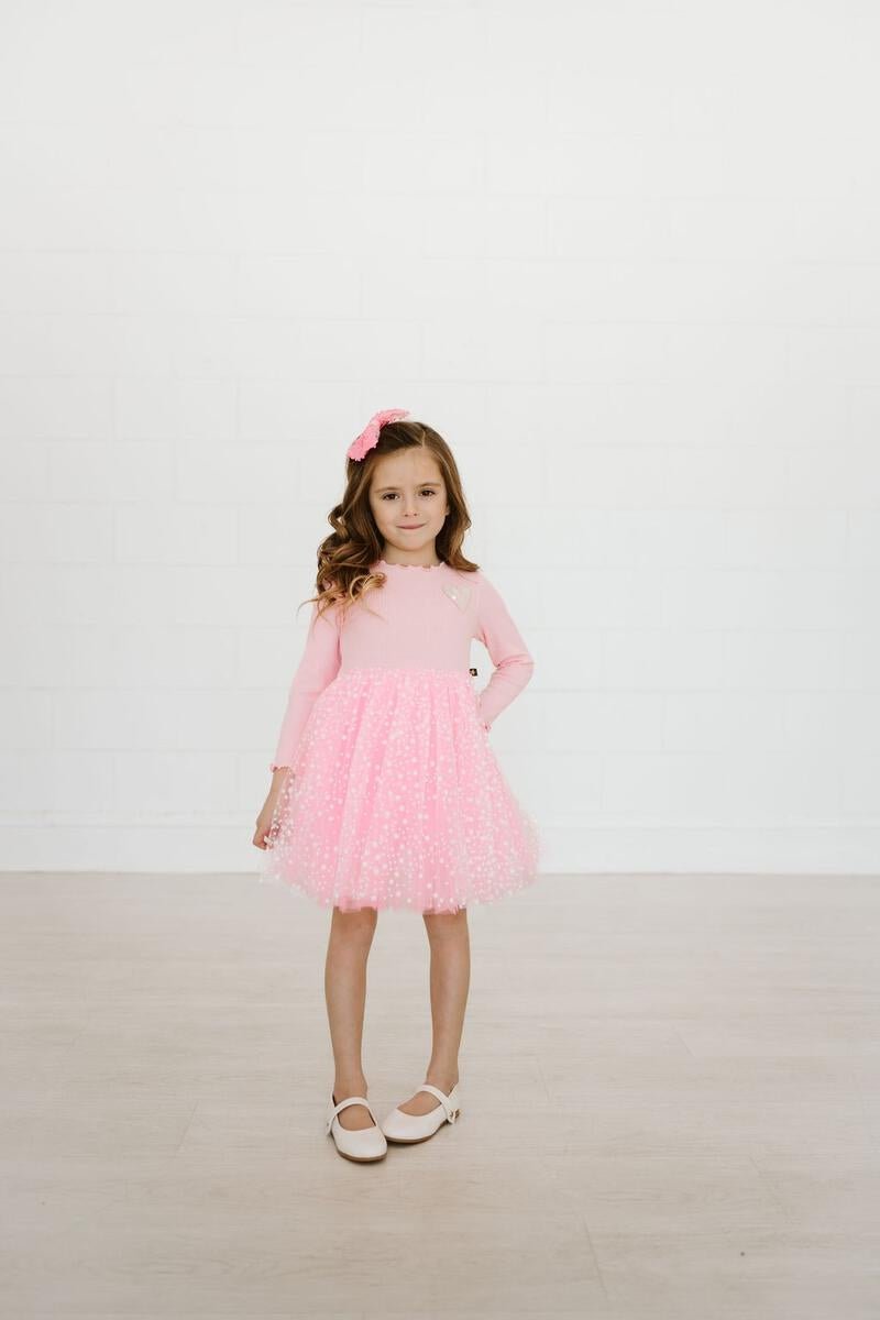 PATCHED HEART TWINKLE TUTU DRESS - PETITE HAILEY