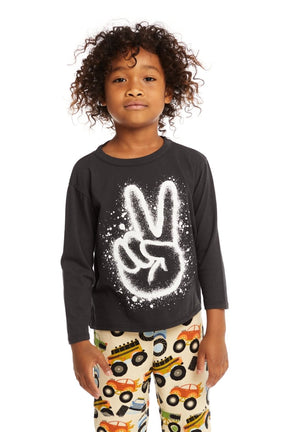 PEACE LONG SLEEVE TSHIRT (PREORDER) - CHASER KIDS