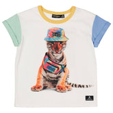 PEACE TIGER COLOR BLOCK TSHIRT - SHORT SLEEVE TOPS