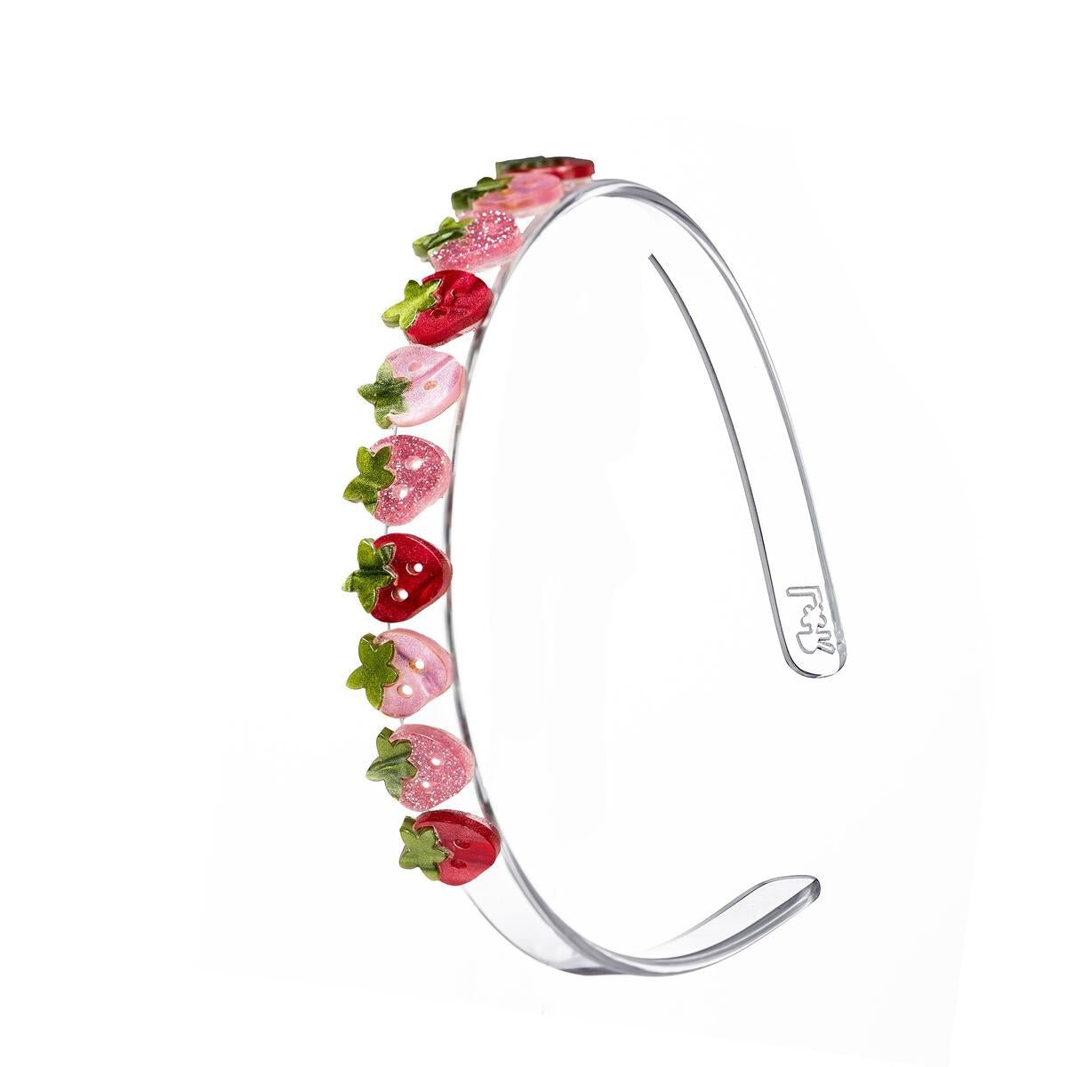 PEARLIZED STRAWBERRY HEADBAND - LILIES & ROSES
