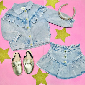 PIPEAU DENIM SKIRT - SKIRTS