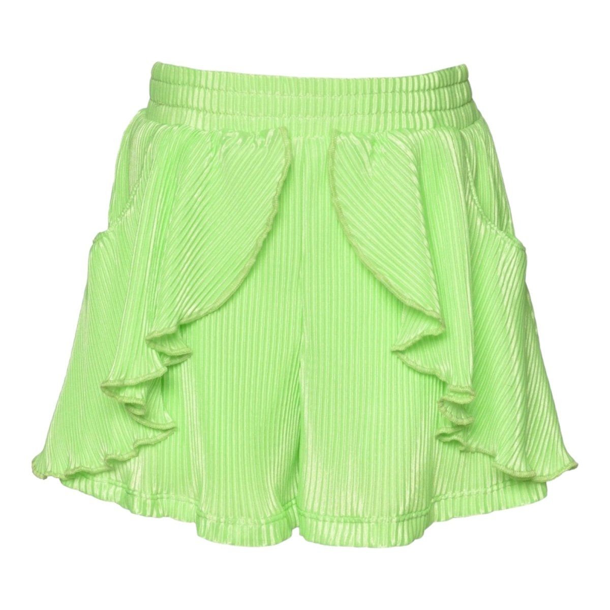 PLEATED RUFFLE SHORTS (PREORDER) - SARA SARA