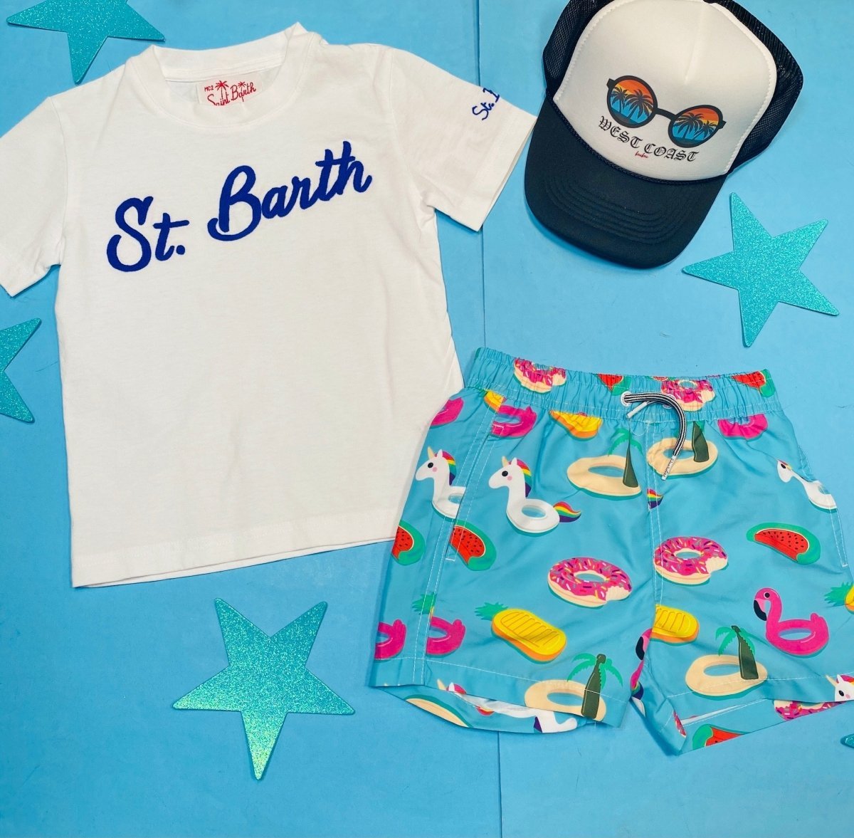 POOL FLOATS SWIM TRUNKS - SWIM TRUNKS