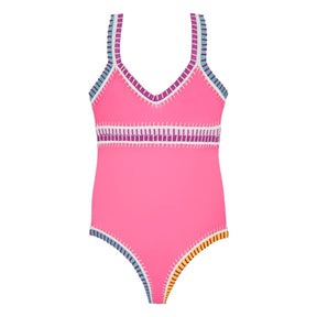 RAINBOW EMBROIDERED ONE PIECE SWIMSUIT (PREORDER) - PQ KIDS