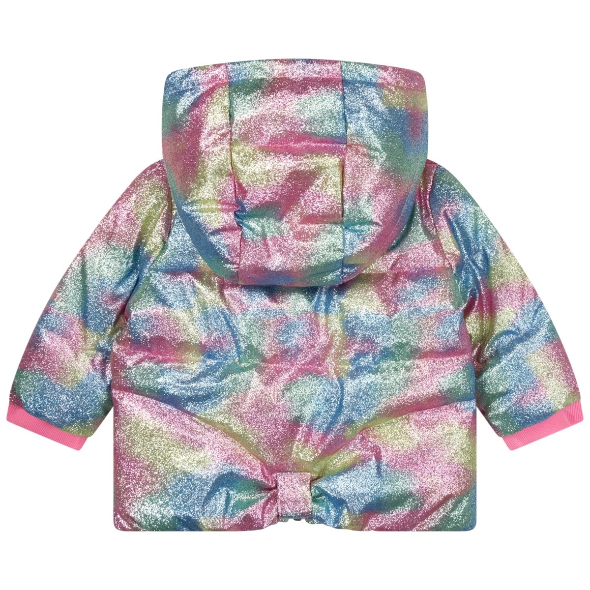 RAINBOW METALLIC SHINY PUFFER JACKET - JACKETS