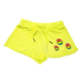 RAINBOW SMILEY FACE NEON SHORTS - SHORTS
