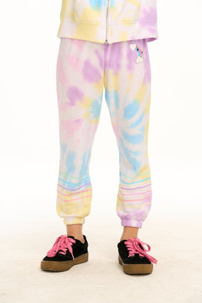 RAINBOW TIE DYE LIGHTWEIGHT SWEATPANTS (PREORDER) - CHASER KIDS