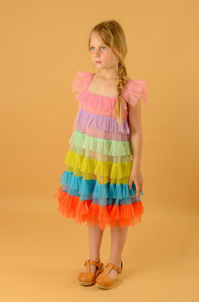 RAINBOW TUTU DRESS - DRESSES