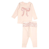 RIBBON BOW LONG SLEEVE AND LEGGINGS SET - OH BABY!