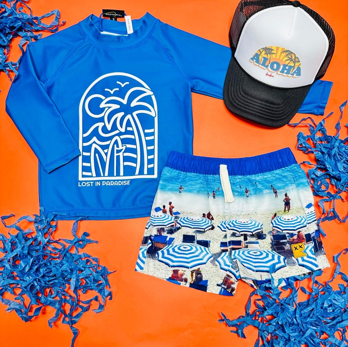 RIVIERA SWIM TRUNKS - ROCK YOUR BABY