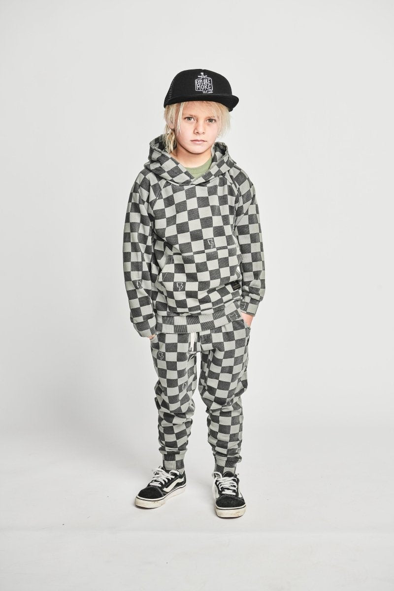 ROAD RUNNER CHECK SWEATPANTS - SWEATPANTS