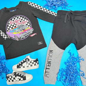 ROGER DOGER HOT WHEELS LONG SLEEVE - ROCK YOUR BABY
