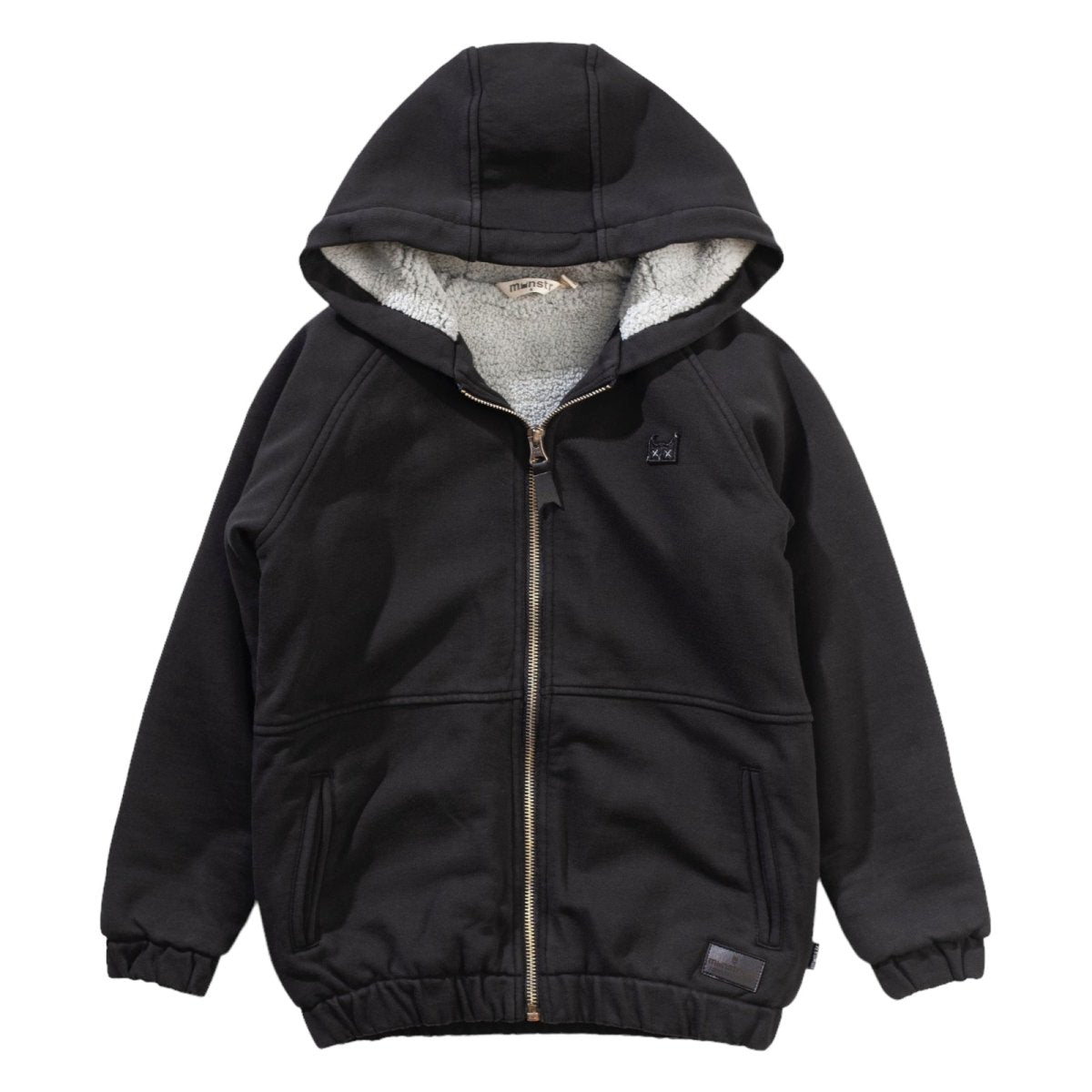 RUGGED SHERPA ZIP UP HOODIE JACKET - MUNSTER KIDS