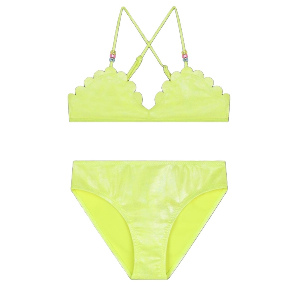 SCALLOPED BEADED TWO PIECE BIKINI (PREORDER) - BILLIEBLUSH