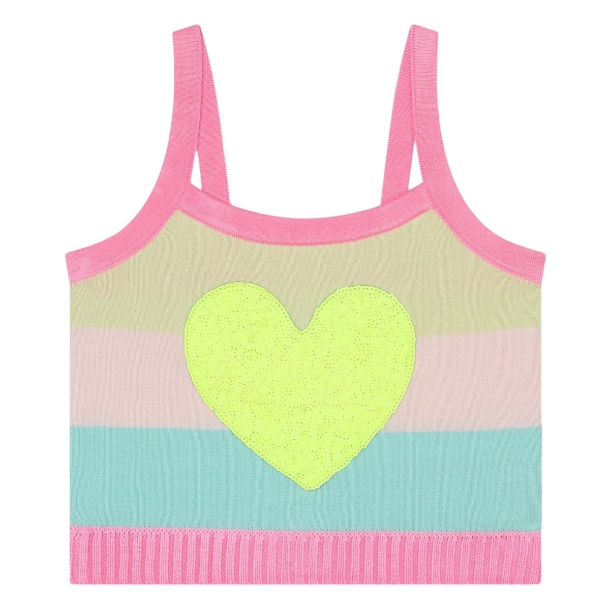 SEQUIN HEART KNIT TANK TOP (PREORDER) - BILLIEBLUSH