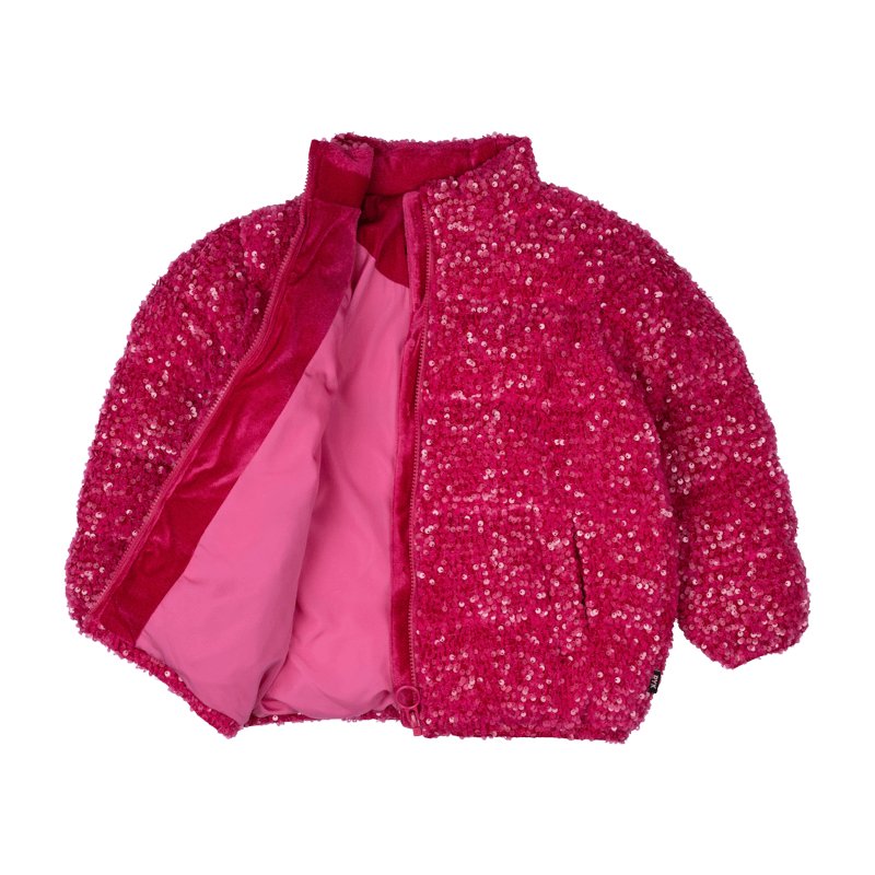 SEQUIN PADDED PUFFER JACKET (PREORDER) - ROCK YOUR BABY
