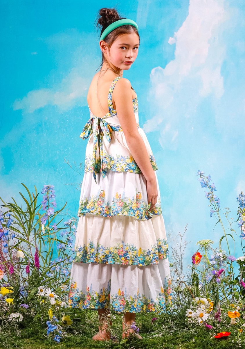 SERENITY EMBROIDERED FLORAL MAXI DRESS SERENITY EMBROIDERED FLORAL MAXI DRESS