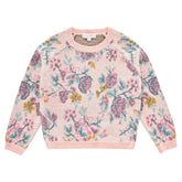 SEYLAN FLOWERS KNITTED SWEATSHIRT (PREORDER) - LOUISE MISHA KIDS