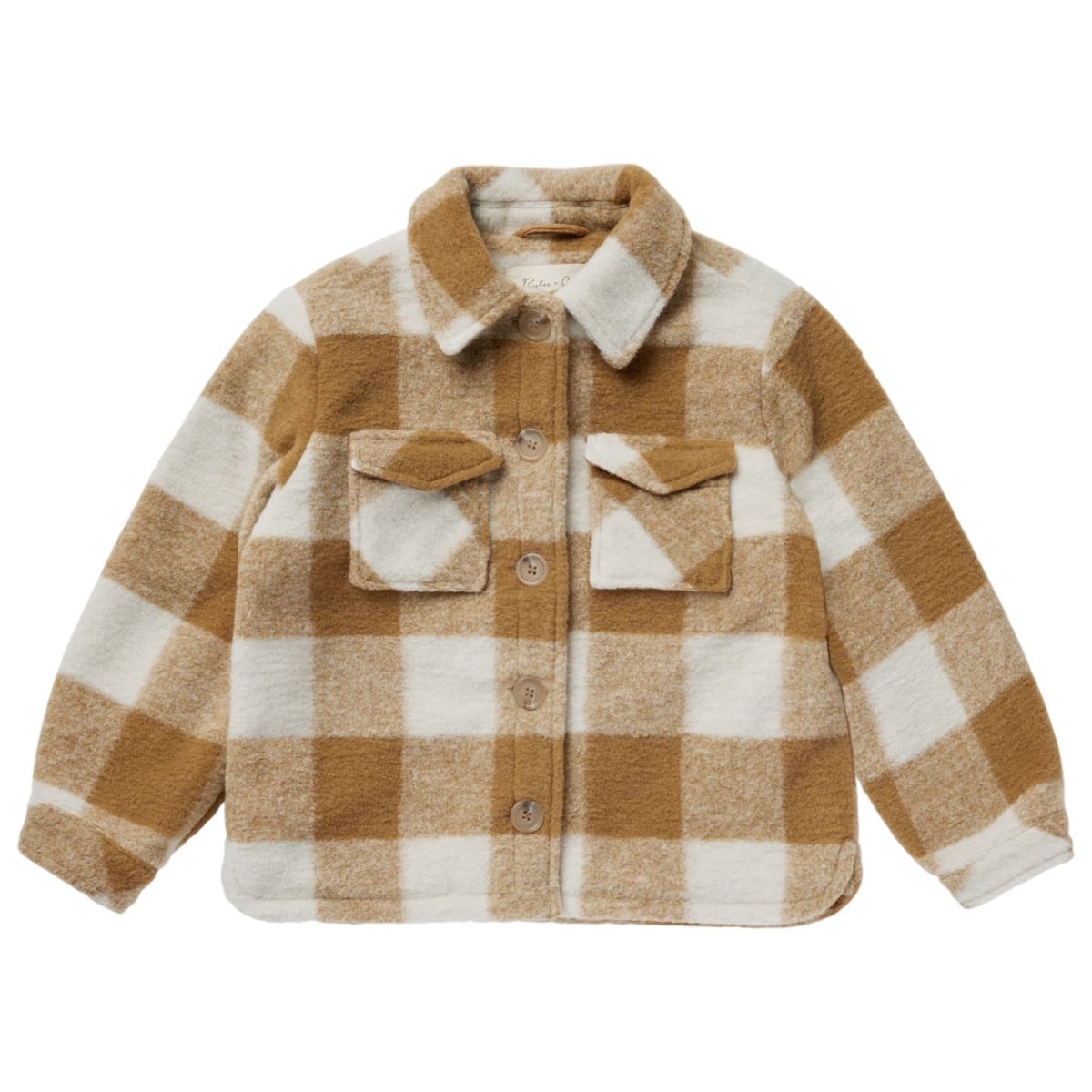 SHEARLING CHECKERED CHORE COAT (UNISEX) - RYLEE + CRU