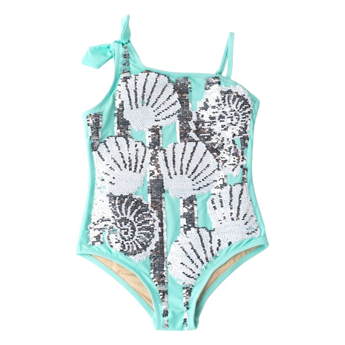 SHELL FLIP SEQUIN ONE PIECE SWIMSUIT (PREORDER) - SHADE CRITTERS