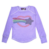 SHOOTING STAR HEART THERMAL LONG SLEEVE TSHIRT - SPARKLE BY STOOPHER