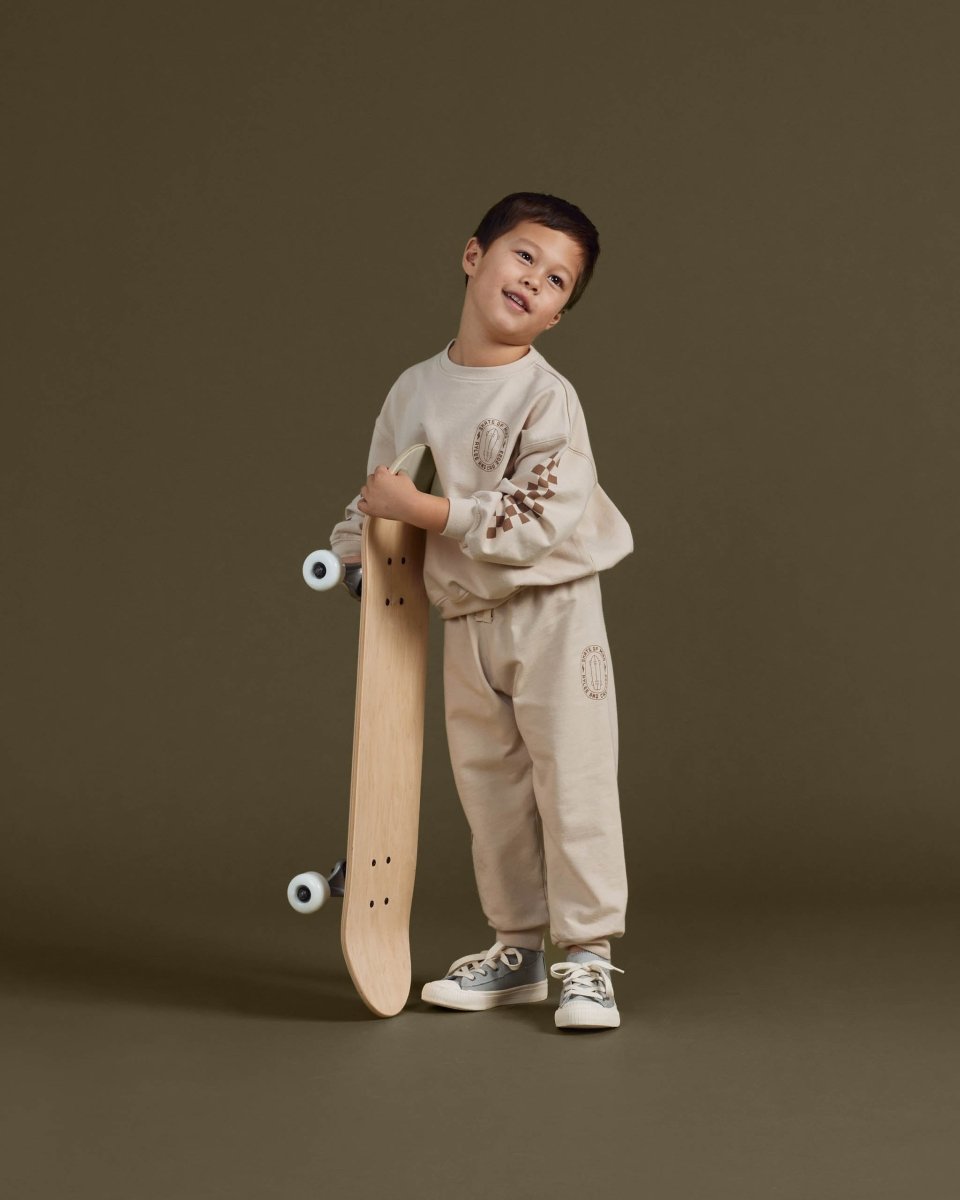 SKATE OF MIND CHECKERED SWEATPANTS - RYLEE + CRU