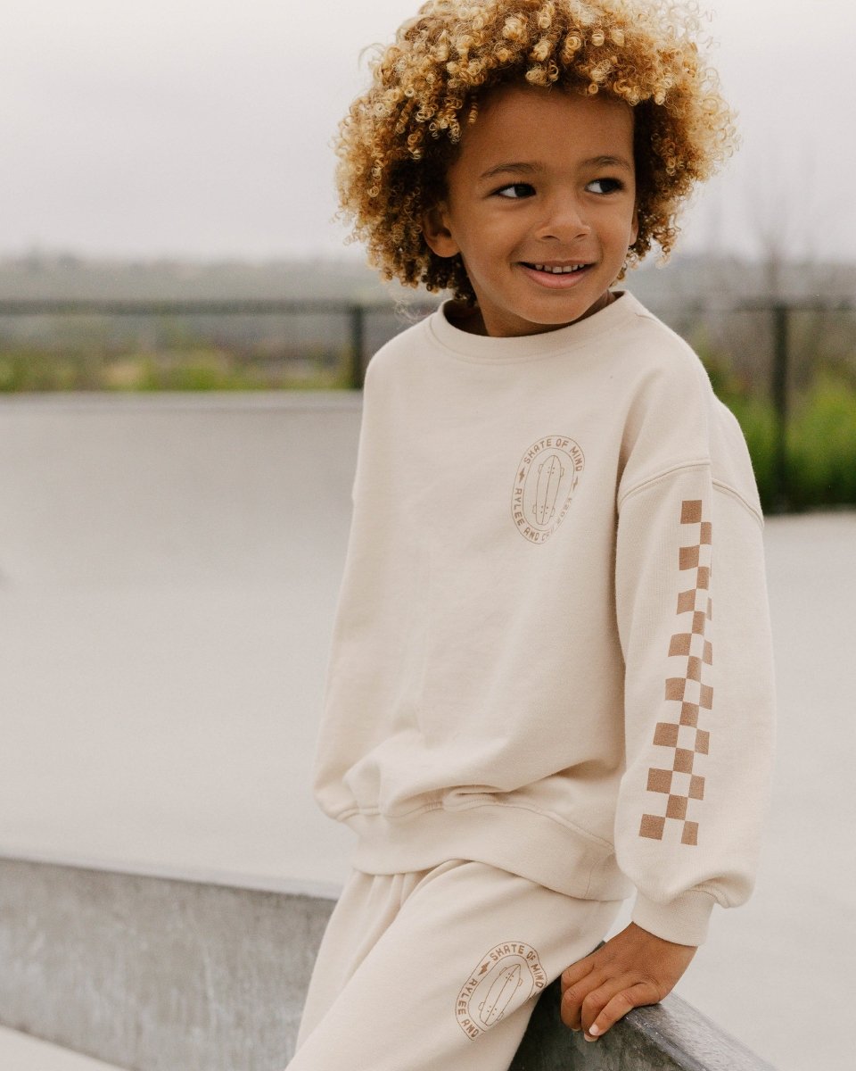 SKATE OF MIND CHECKERED SWEATPANTS - RYLEE + CRU
