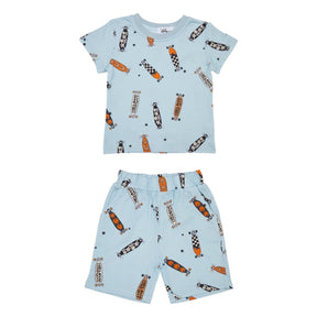 SKATEBOARD TSHIRT AND SHORTS SET - LOLA AND THE BOYS