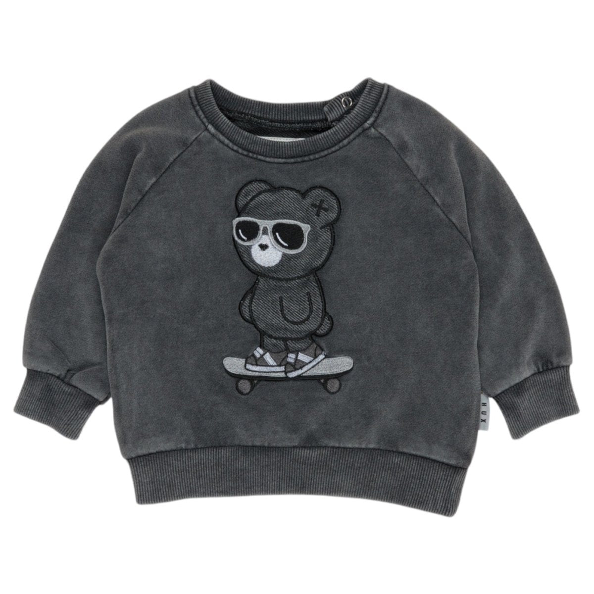 SKATER BEAR SWEATSHIRT (PREORDER) - HUXBABY