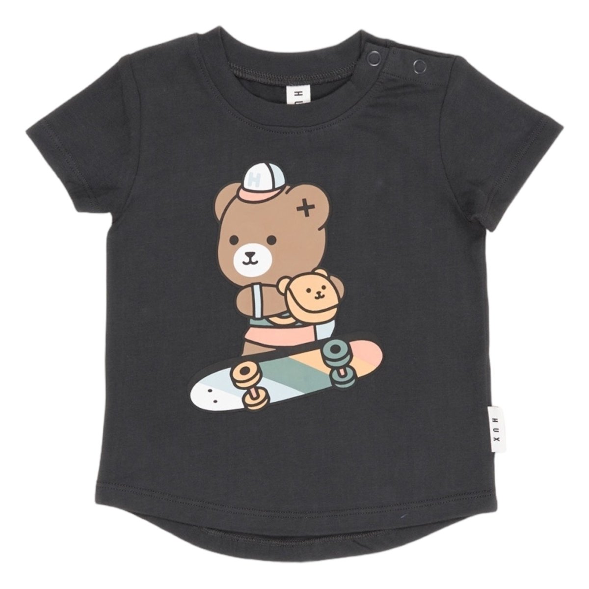 SKATER BEAR TSHIRT - HUXBABY