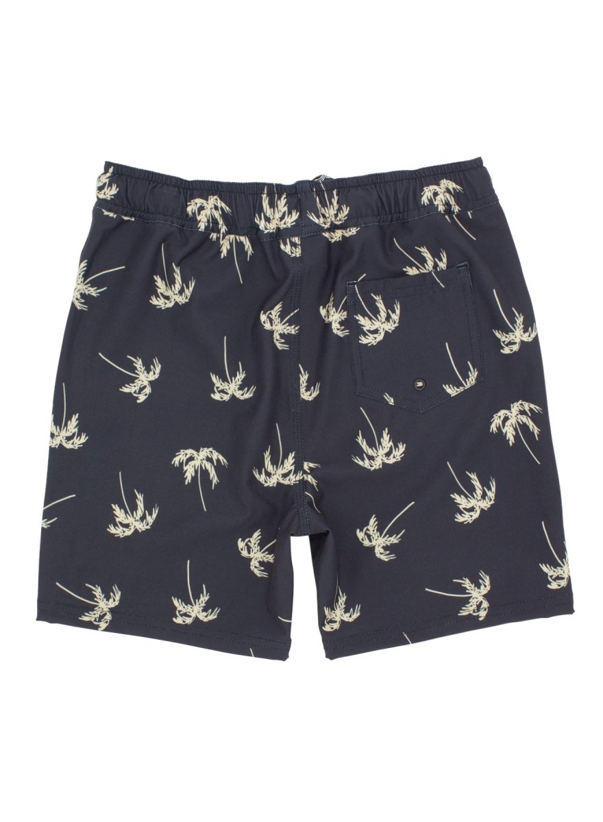 SKETCHY PALMS SWIM TRUNKS - SWIM TRUNKS