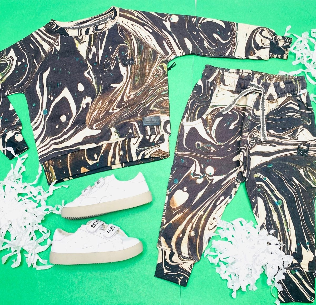 SLICKER SWIRL SWEATPANTS - SWEATPANTS